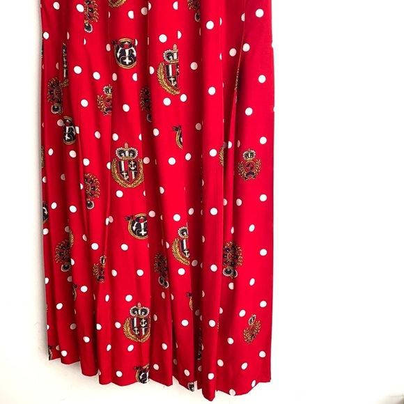 Vintage JH Collection red polka dot skirt, Size 8 - Picture 4 of 10